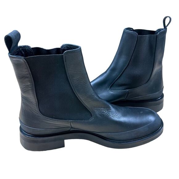 Frame NWOB Le Holland Black Leather Chelsea Boot Size 42 (US 12.5) Thick Sole - Picture 5 of 9